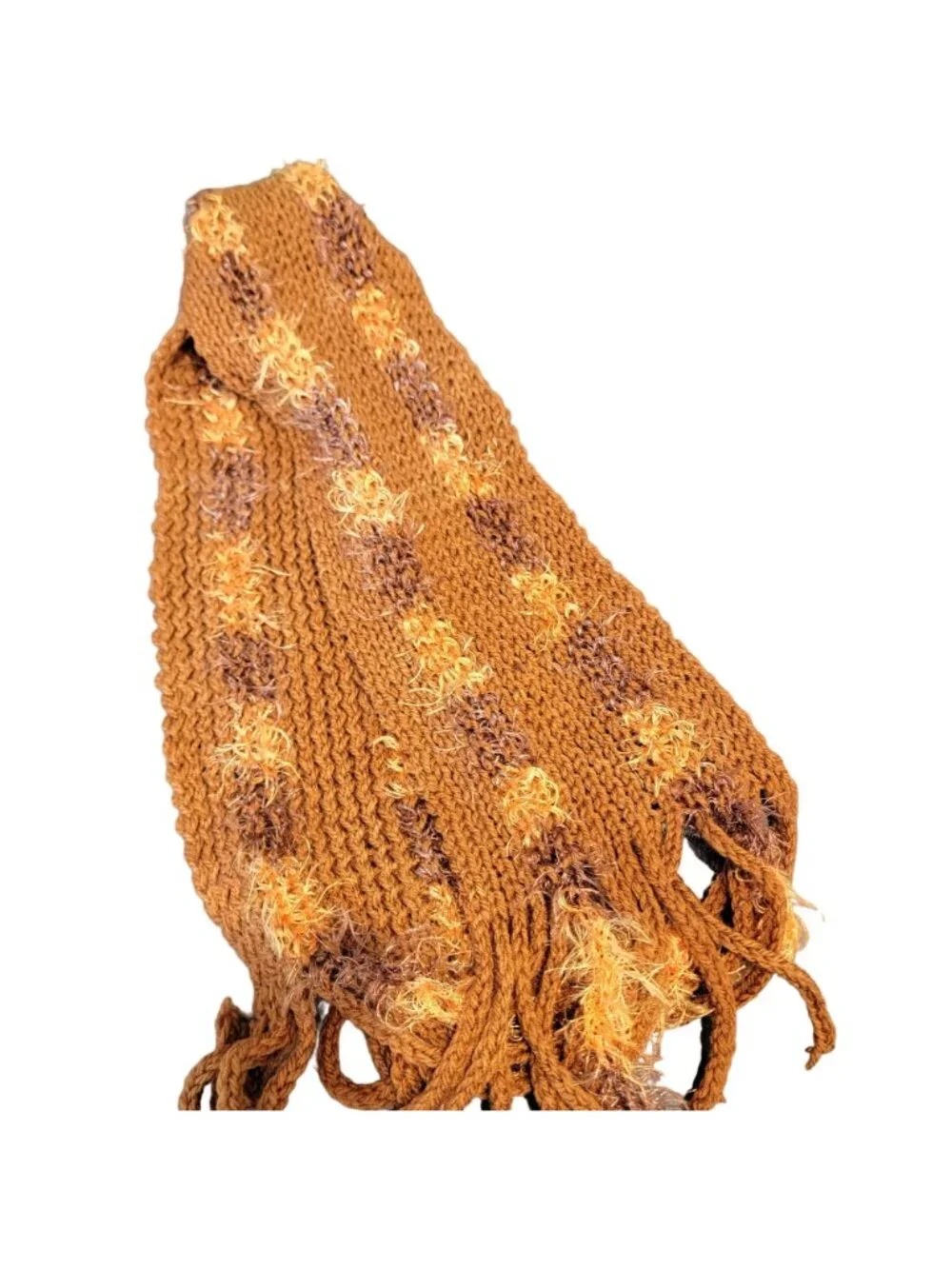 Retro Crochet Scarf Beanie Cap Set Women One Size Winter Accessories Outdoors